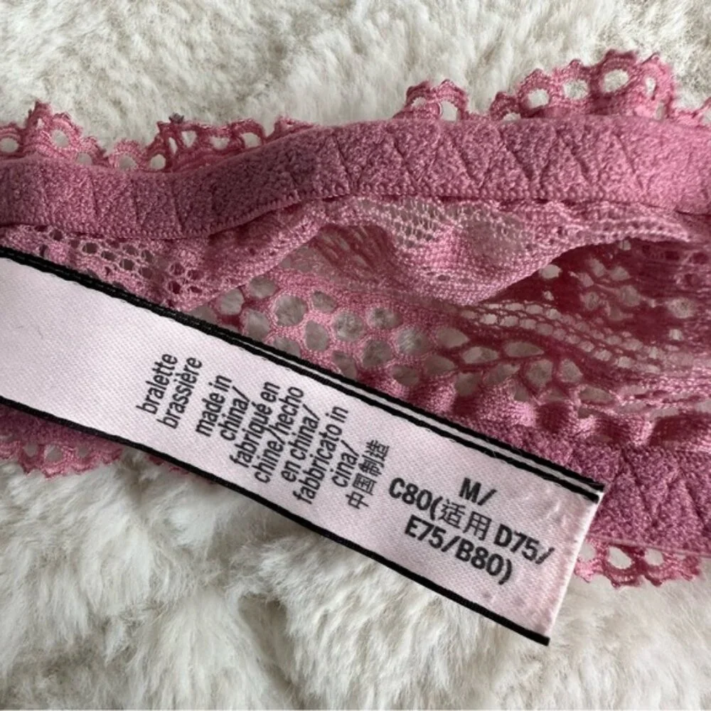 Victoria's Secret | Mauve Lace Bralette Halter long line | Size Medium
